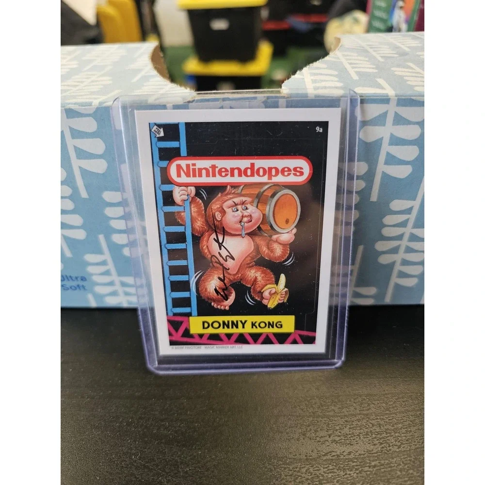 Nintendopes Donny Kong 9a Signed Non-Sport Trading‎ Card Autograph Parody Art